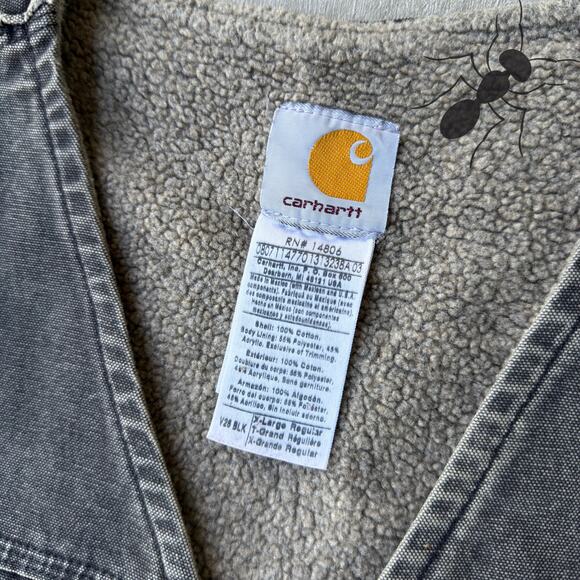 Vintage Y2K Carhartt V26 black work wear vest - Picture 3 of 4